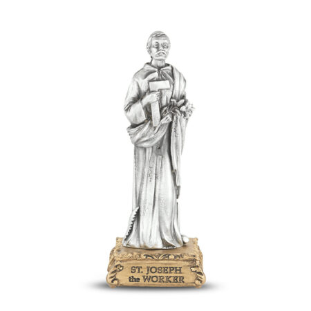 St. Joseph the Worker Pewter Statue