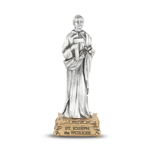 St. Joseph the Worker Pewter Statue