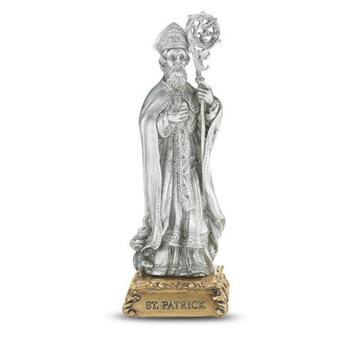 St. Patrick of Ireland Pewter Statue