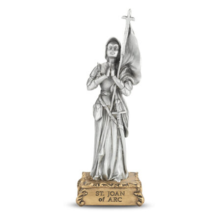 St. Joan of Arc Pewter Statue