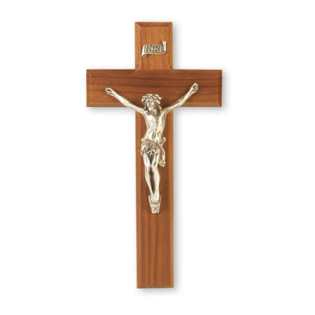 Genuine Walnut Wall Crucifix, 9"]