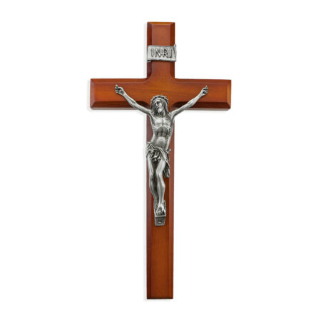 Tutone Wood Wall Crucifix, 12"