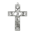 Pewter Praying Boy Cross, 6"