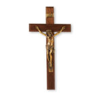 Genuine Walnut Wall Crucifix,, 13"