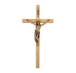 Oak Wood Wall Crucifix, 12"