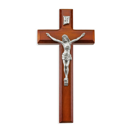 Tutone Wood Wall Crucifix, 10"