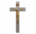 Camtry Gray Wood Wall Crucifix, 11"