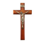 Tutone Wood Wall Crucifix, 11"