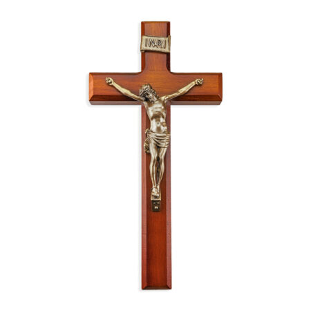 Tutone Wood Wall Crucifix, 11"