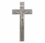 Camtry Gray Wood Wall Crucifix, 11"