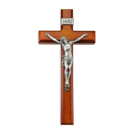 Tutone Wood Wall Crucifix, 11"
