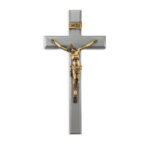 Camtry Gray Wood Wall Crucifix, 12"