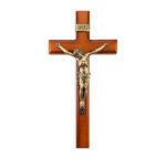 Tutone Wood Wall Crucifix, 12"