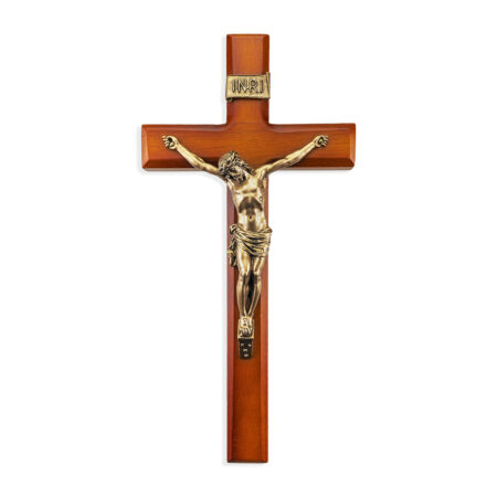 Tutone Wood Wall Crucifix, 12"