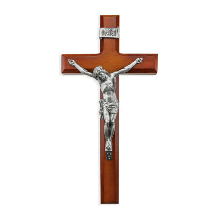Tutone Wood Wall Crucifix, 12"