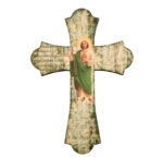 St. Jude Wood Cross, 10"