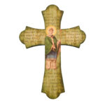 St. Patrick Wood Cross, 10"