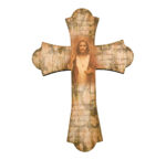 Sacred Heart of Jesus Wood Cross, 12"