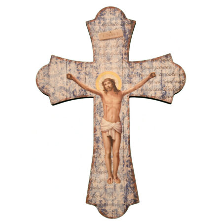 Wood Crucifix Cross, 12"