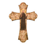 St. Francis Wood Cross, 12"