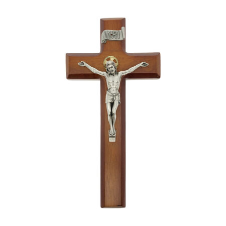 Tutone Wood Wall Crucifix, 9"