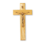 Oak Wall Crucifix, 9"