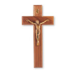 Genuine Walnut Wall Crucifix, 9"]