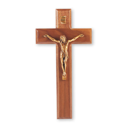 Genuine Walnut Wall Crucifix, 9"]