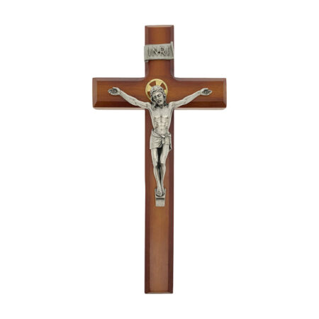 Tutone Wood Wall Crucifix, 11"