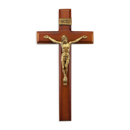 Tutone Wood Wall Crucifix, 11"