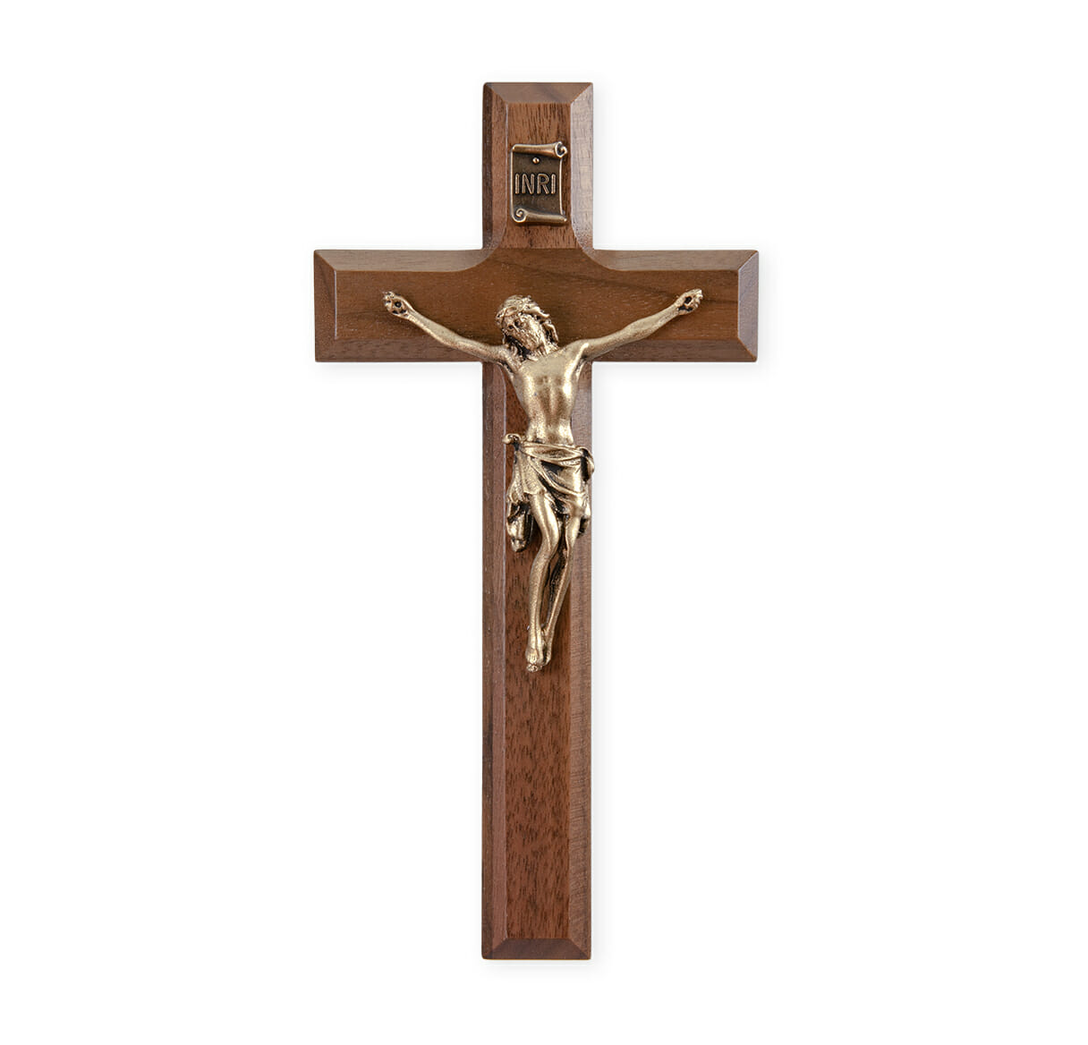 Genuine Walnut Wall Crucifix, 7