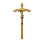 Oak Wood Wall Crucifix, 10"