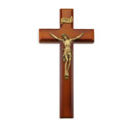 Tutone Wood Wall Crucifix, 10"