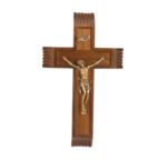 Genuine Walnut Sick Call Crucifix, 10"