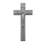 Camtry Gray Wood Wall Crucifix, 10"