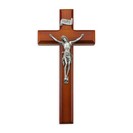 Tutone Wood Wall Crucifix, 10"