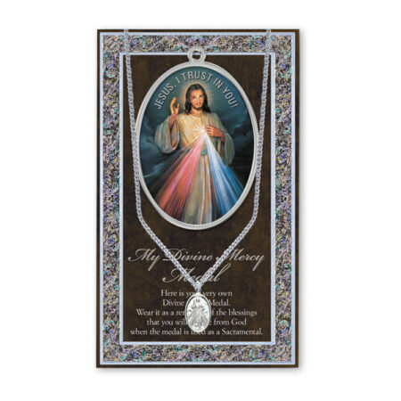Divine Mercy Biography Pamphlet and Patron Saint Medal