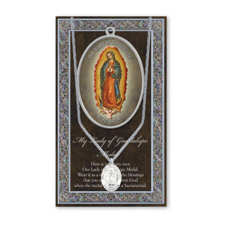 Our Lady of Guadalupe Biography Pamphlet and Patron Saint Medal