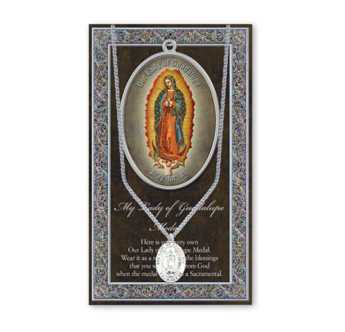 Our Lady of Guadalupe Biography Pamphlet and Patron Saint Medal