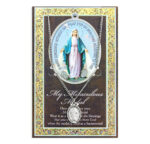 Miraculous Medal Biography Pamphlet and Patron Saint Medal