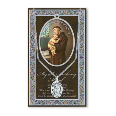 Saint Anthony Biography Pamphlet and Patron Saint Medal