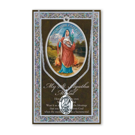 Saint Agatha Biography Pamphlet and Patron Saint Medal