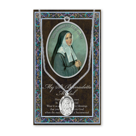 Saint Bernadette Biography Pamphlet and Patron Saint Medal