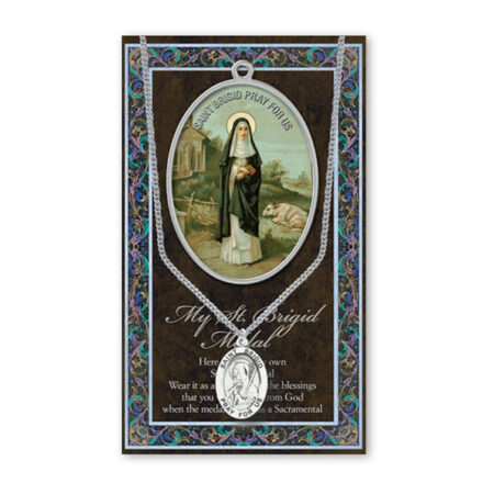 Saint Brigid Biography Pamphlet and Patron Saint Medal