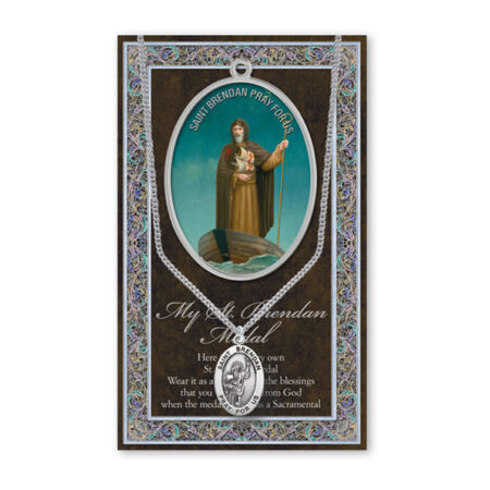 Saint Brendan Biography Pamphlet and Patron Saint Medal