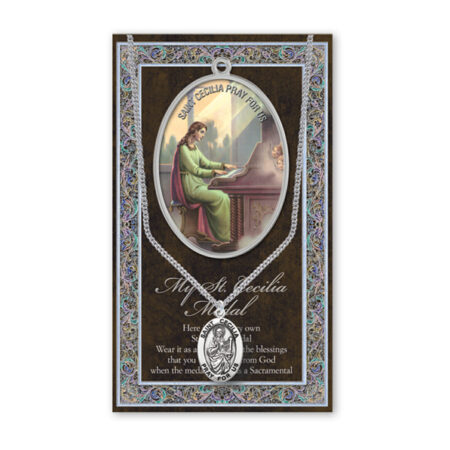 Saint Cecilia Biography Pamphlet and Patron Saint Medal