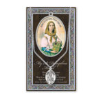 Saint Dymphna Biography Pamphlet and Patron Saint Medal