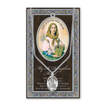 Saint Dymphna Biography Pamphlet and Patron Saint Medal