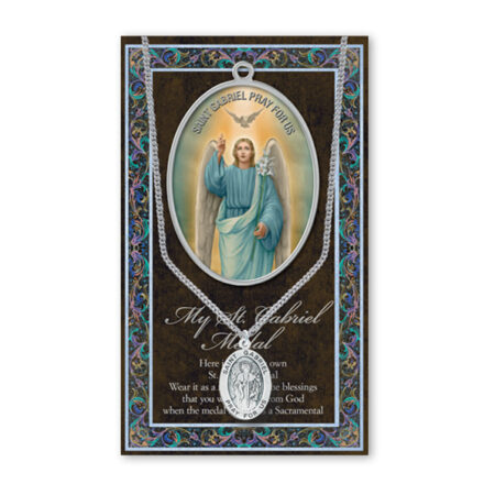 Saint Gabriel Biography Pamphlet and Patron Saint Medal