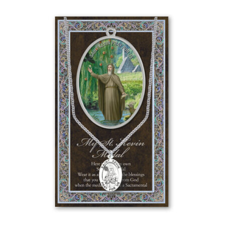 Saint Kevin Biography Pamphlet and Patron Saint Medal